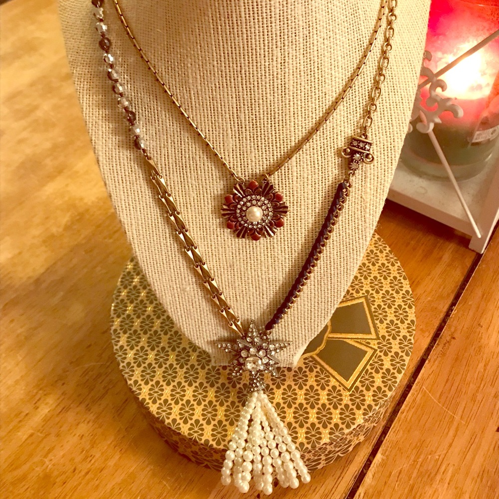 C+I 2 row necklace